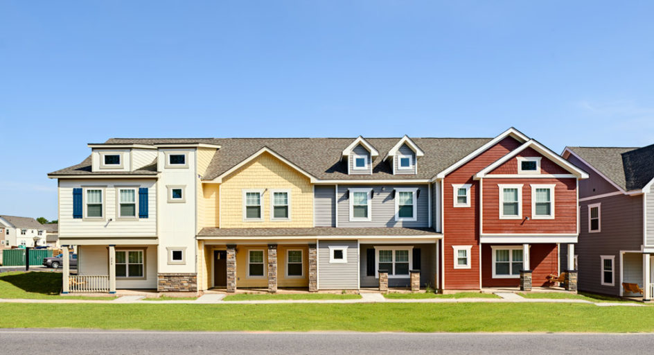 Statesboro 4 cottages connected in a row